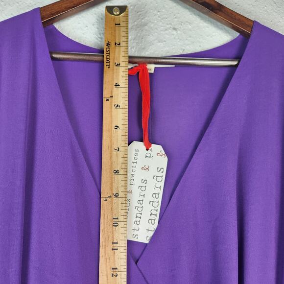 Standards & Practices Purple Haze Kimono Wrap Maxi Dress Womens Plus 3X NWT - Picture 9 of 16